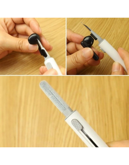 ®   Çok Amaçlı Yumuşak Fırçalı Kablosuz Kulaklıklar İçin Kulaklık Temizleme Kiti