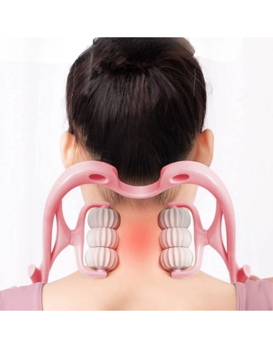 ®  Çok Fonksiyonlu Manuel Altı Tekerlekli Boyun Masaj Aleti