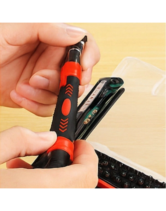 ®  Çok Fonksiyonlu Manyetik Uçlu 52si 1 Arada 42 Uçlu Saatçi Tornavida Seti