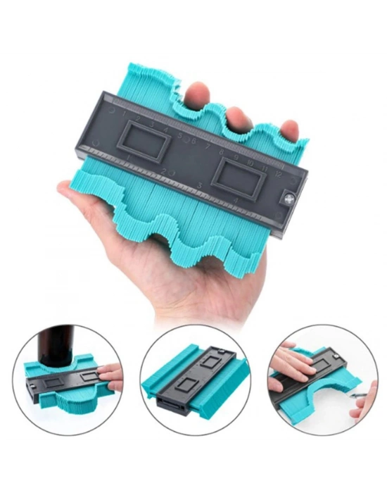 ®  Çok Fonksiyonlu Plastik Kontur Ölçüm Cihazı Ahşap Fayans Şekillendirme Kalıbı