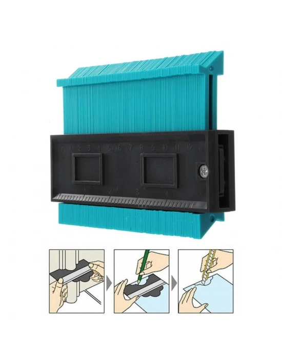 ®  Çok Fonksiyonlu Plastik Kontur Ölçüm Cihazı Ahşap Fayans Şekillendirme Kalıbı