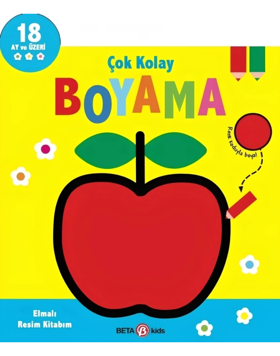 Çok Kolay Boyama Elmalı Resim Kitabım