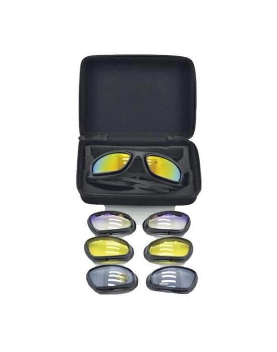 Çok Lensli Tactical Gözlük Seti