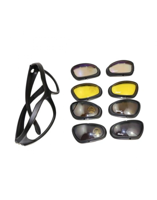 Çok Lensli Tactical Gözlük Seti