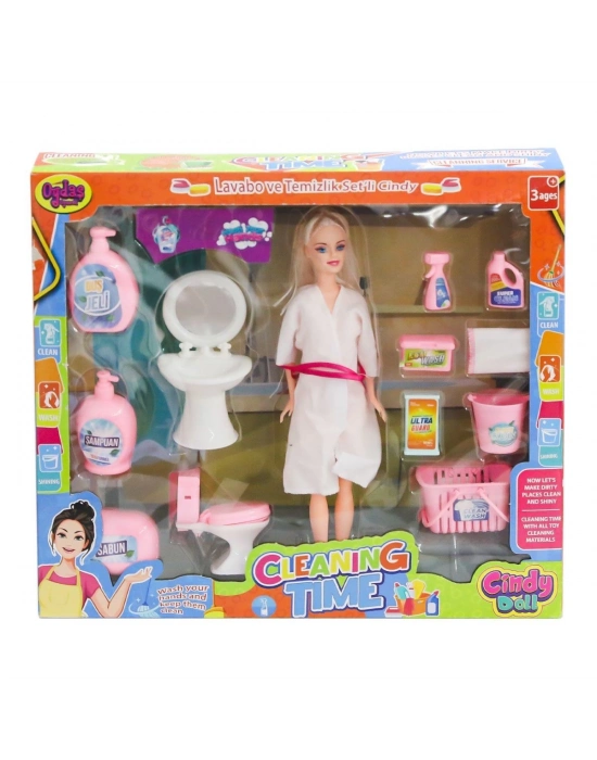 ÇOK SATAN 02452 Cindy Doll Bebek Lavabo ve Temizlik Seti