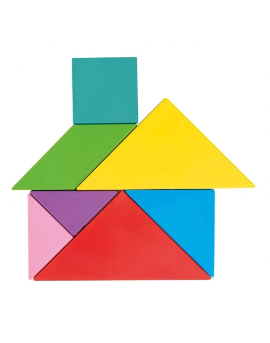 ÇOK SATAN 03 569 Ahşap Manyetik Tangram -Pilsan Oyuncak