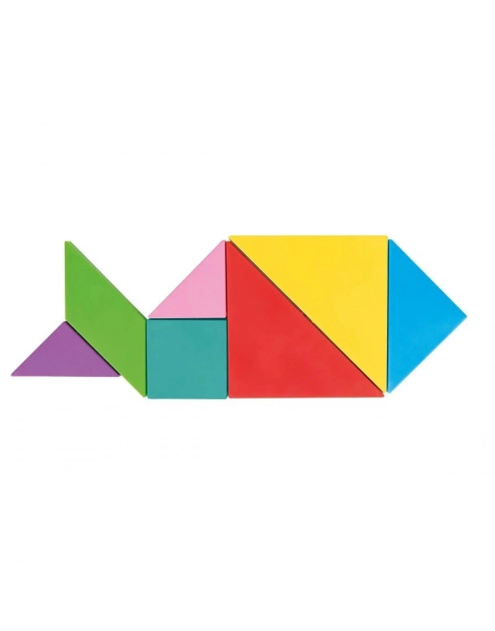 ÇOK SATAN 03 569 Ahşap Manyetik Tangram -Pilsan Oyuncak