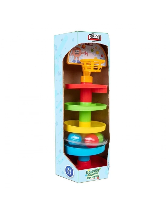 ÇOK SATAN 03 653 Basketli Çıngıraklı Top Oyunu -Pilsan Oyuncak