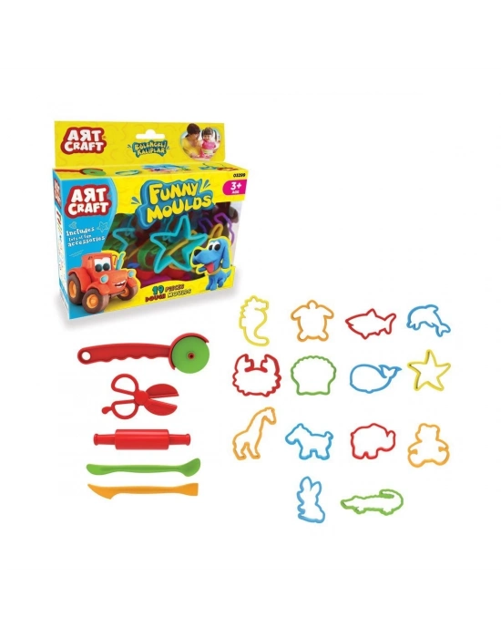 ÇOK SATAN 03299 Dede, Art Craft Eğlenceli Kalıplar 19 Parça / +3 yaş