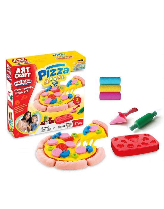ÇOK SATAN 03572 Dede, Pizza Seti Oyun Hamuru 150 gr / +3 yaş