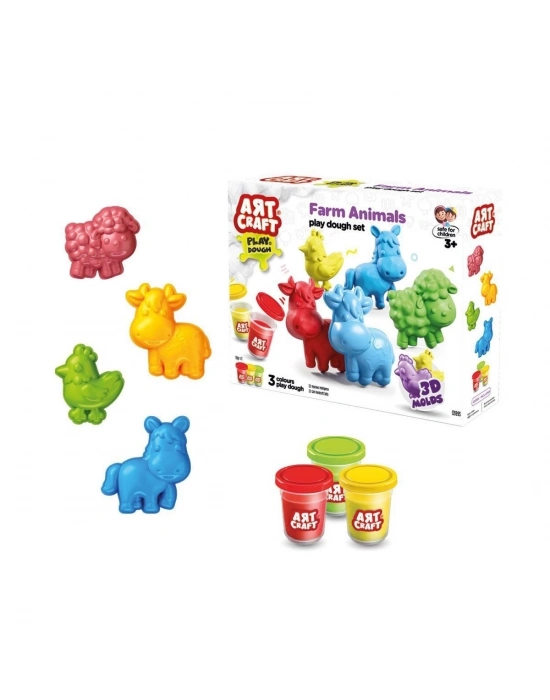 ÇOK SATAN 03993 Art Craft Çiftlik Hayvanları Hamur Set 168 Gr -Fentoys