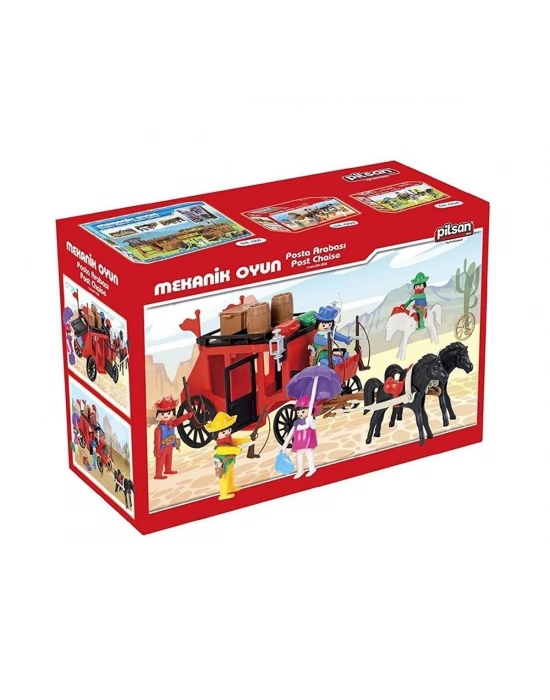 ÇOK SATAN 04 002 Mini Mekanik Seri 2 Posta Arabası -Pilsan Oyuncak