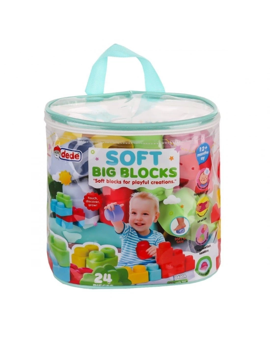 ÇOK SATAN 04008 Yumuşak Big Bloklar Çanta 24 Parça