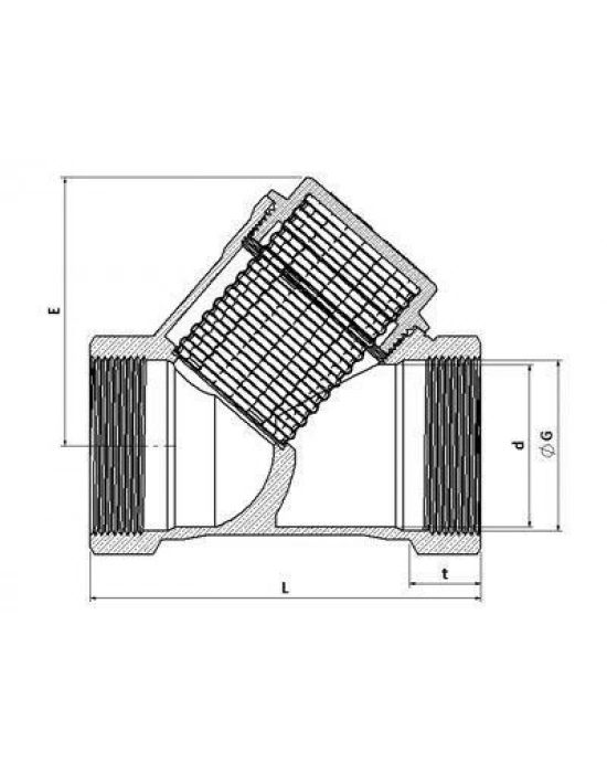 ® 1/2 Filtre Pislik Tutucu Pirinç
