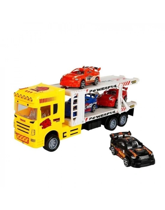 ÇOK SATAN 1:32 Maxx Wheels 2 Katlı Transporter 4 Araçlı Tır 32 Cm 1 Adet Fiyatıdır