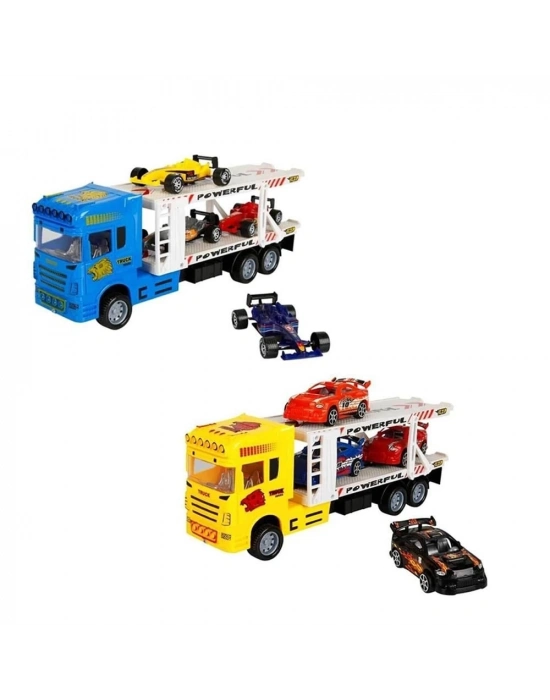 ÇOK SATAN 1:32 Maxx Wheels 2 Katlı Transporter 4 Araçlı Tır 32 Cm 1 Adet Fiyatıdır