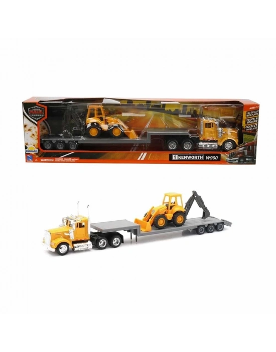 ÇOK SATAN 1:43 Long Haul Kenworth Taşıyıcı Tır ve Dozer