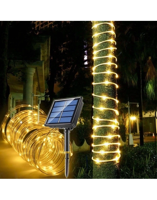 ÇOK SATAN 10 Metre Güneş Enerjili Hortum LED Işık