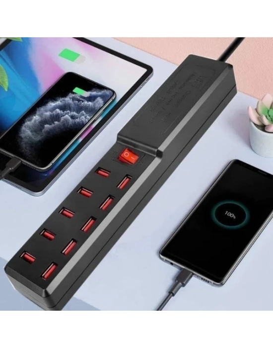 ÇOK SATAN 10 Portlu USB Şarj Adaptörü