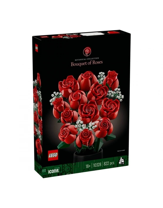 ÇOK SATAN 10328 Lego icons Gül Buketi 822 parça +18 yaş