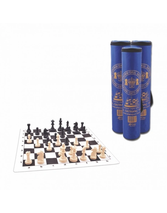 ÇOK SATAN 1050651  Okul Satranç Takımı-Bez Çantalı ,Starokey