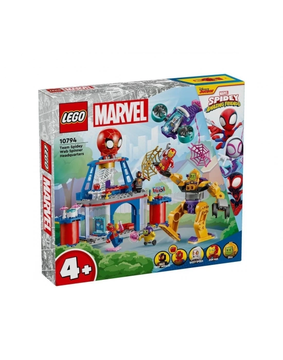 ÇOK SATAN 10794 Lego Marvel Spidey - Spidey Takımı Ağ Örücü Karargahı 193 parça +4 yaş