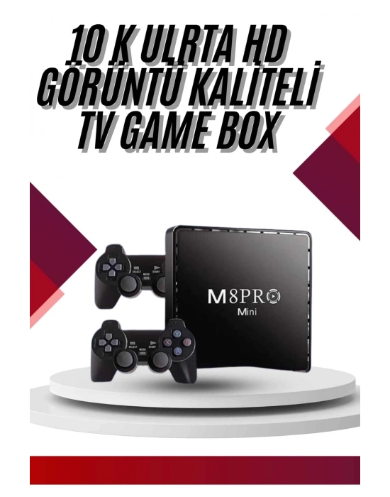 ÇOK SATAN 10K Ultra Hd Video Oyun Konsolu Android Tv Box 2.4g Game Stick