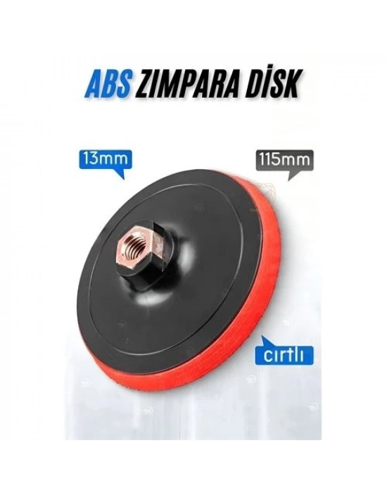 ÇOK SATAN 115 mm Cırtlı Zımpara Disk Pasta Cila Sünger Tabanı