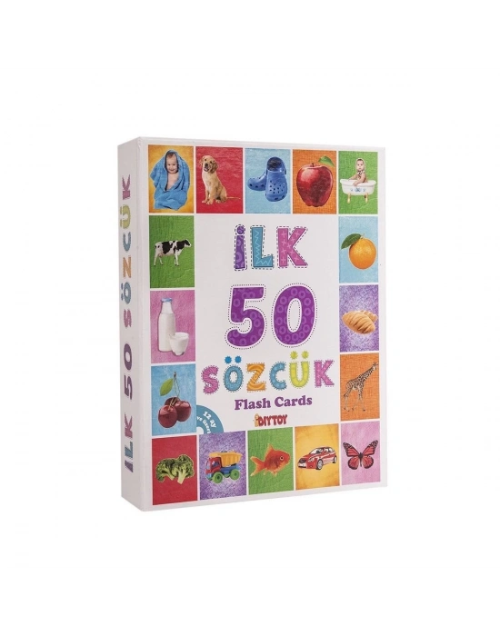 ÇOK SATAN 1161 DıyToy, Flash Cards - İlk 50 Sözcük / +12 ay