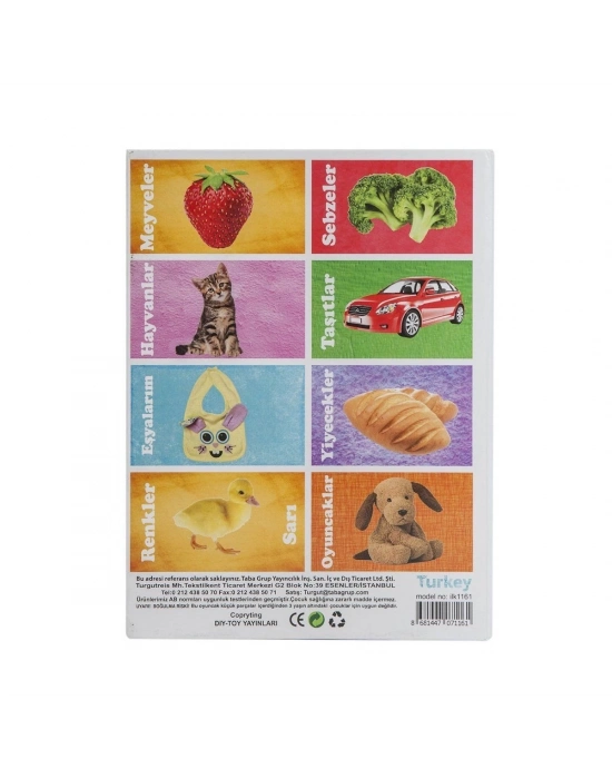 ÇOK SATAN 1161 DıyToy, Flash Cards - İlk 50 Sözcük / +12 ay
