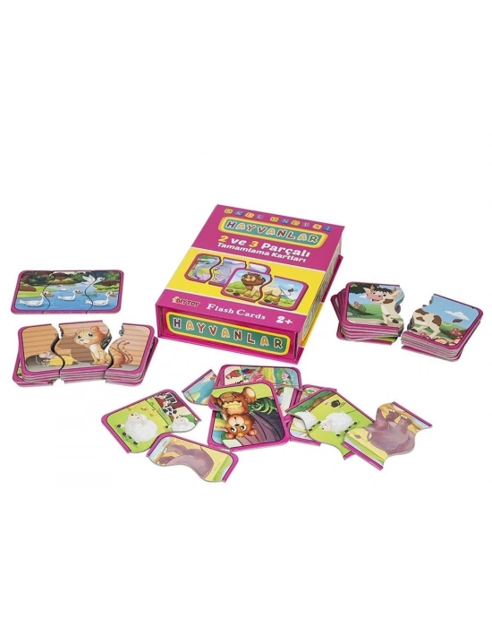 ÇOK SATAN 1185 DıyToy Flash Cards - Hayvanlar / + 2 yaş