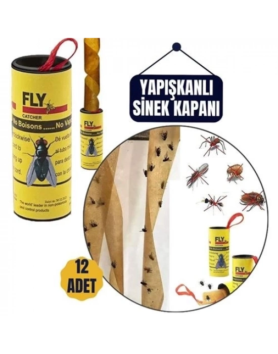 ÇOK SATAN 12 Adet Yapışkanlı Sinek Kapanı 74 cm