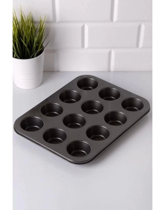 ÇOK SATAN 12li Yanmaz Yapışmaz Muffin Kek Kalıbı
