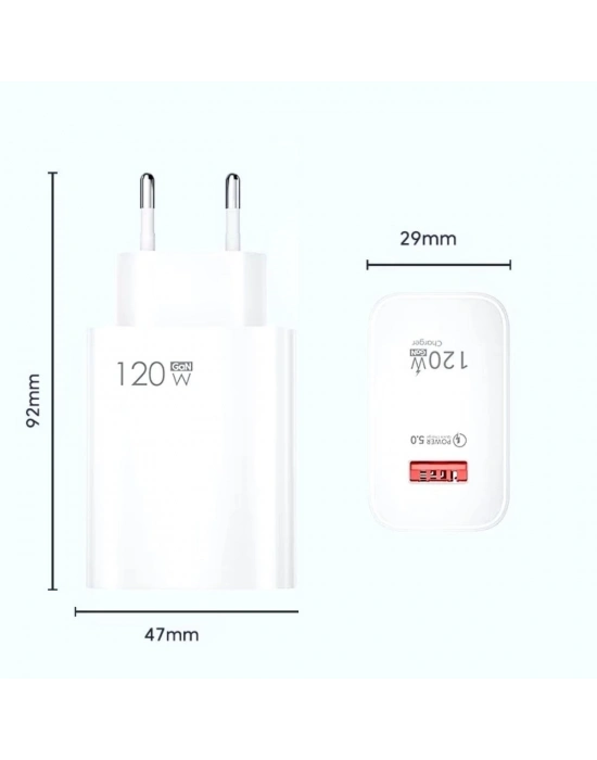 ÇOK SATAN 120w Usb Hızlı Type C Uçlu Kablolu Şarj Aleti