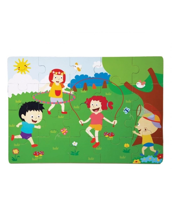ÇOK SATAN 1276-CS Chiva, İlkbahar Ahşap Yer Puzzle