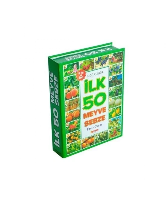 ÇOK SATAN 1420 DıyToy, Flash Cards - İlk 50 Meyve - Sebze / +12 ay