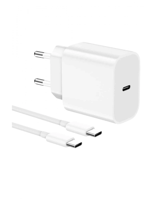ÇOK SATAN 15/Pro/Pro Max 20W İOS Uyumlu Hızlı Şarj Aleti Adaptörlü Beyaz