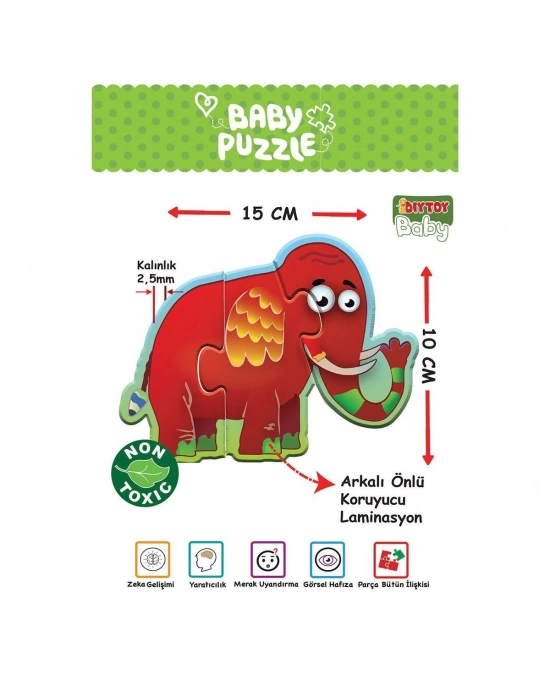 ÇOK SATAN 1727 Dıytoy, Baby Puzzle- Orman Hayvanları