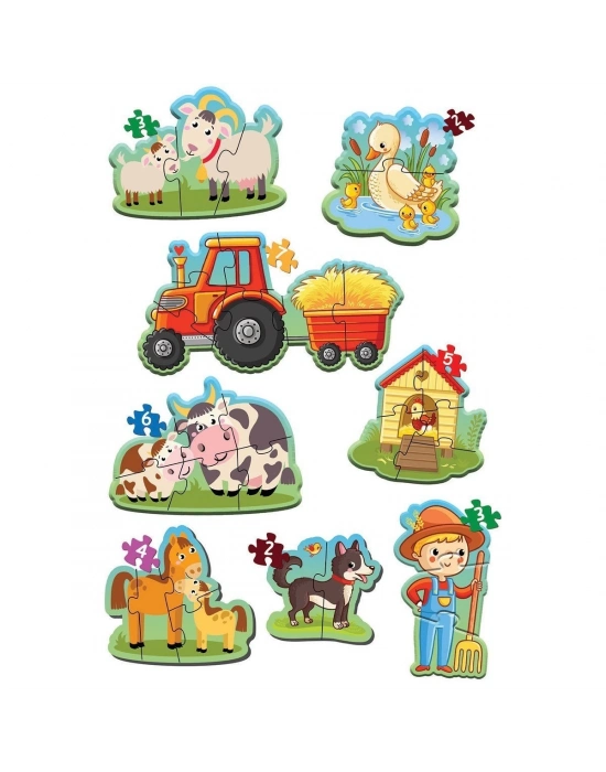 ÇOK SATAN 1734 Dıytoy, Baby Puzzle- İlk Çiftlik Puzzle