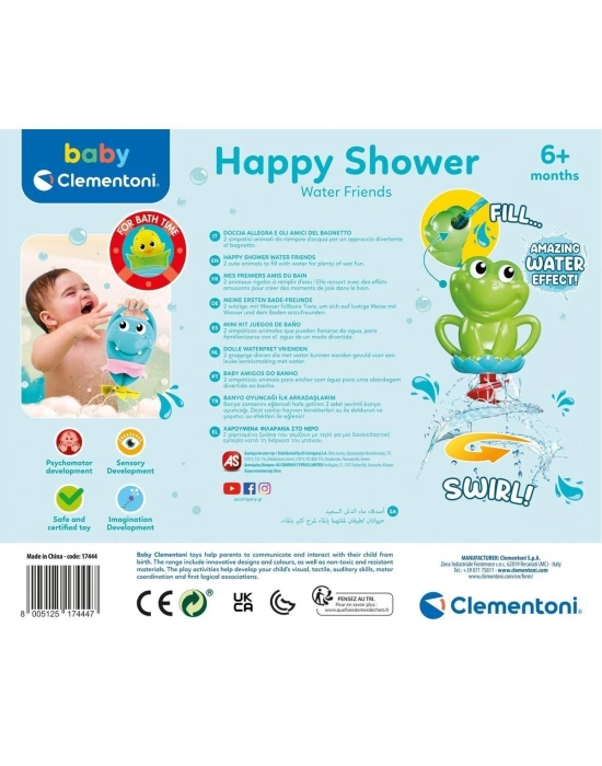 ÇOK SATAN 17444 Baby Clementoni - İlk Arkadaşlarım Banyo Oyuncağı +6 ay