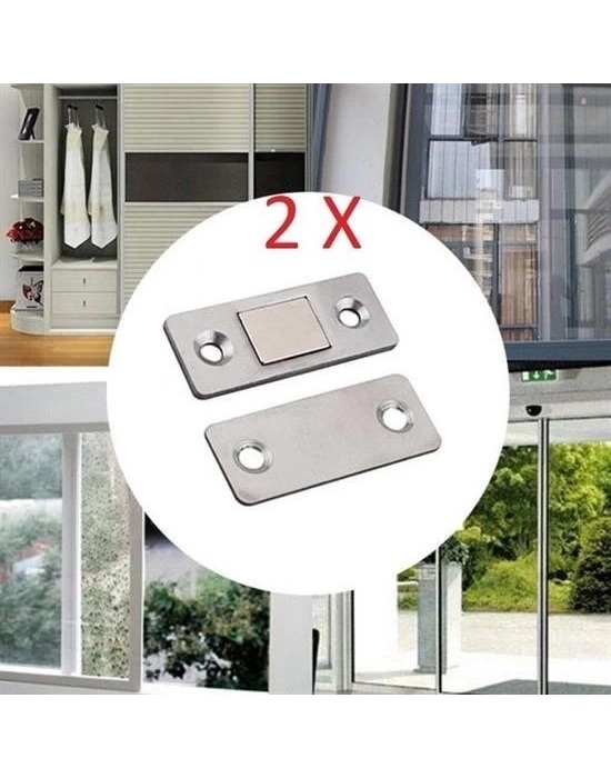 ÇOK SATAN ® 2 Çift Çok Amaçlı Kapı Kapak Dolap Çekmece Mobilya Durdurucu Kapatıcı Mıknatıslar