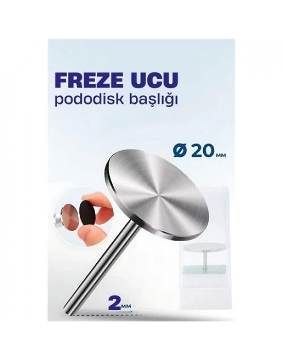 ÇOK SATAN 20 mm Pododisk Başlığı - Pododisk Freze Ucu Profesyonel Paslanmaz Çelik