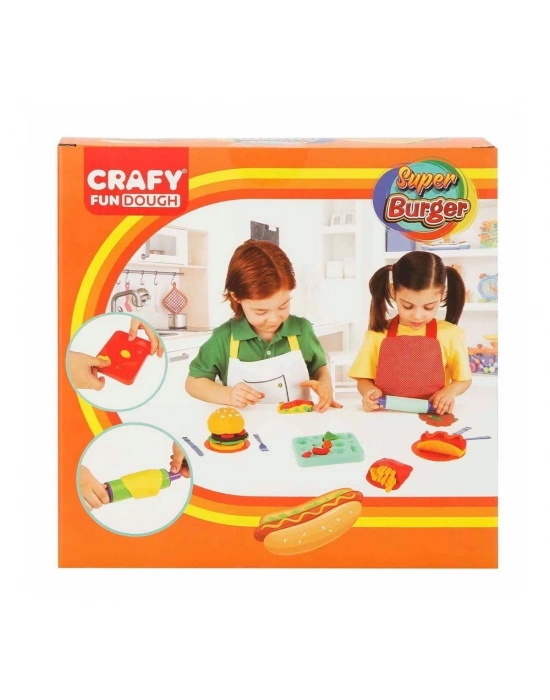 ÇOK SATAN 2015 Crafy Süper Burger Oyun Hamuru Seti 200 g 12 Parça