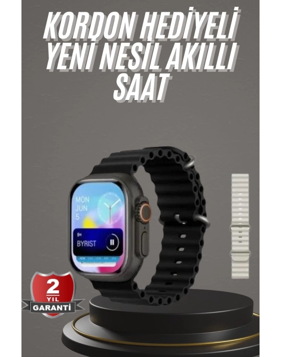 ÇOK SATAN 2025 Model Akıllı Saat Çift Kordon Ios Ve Android Arama Cevaplama Sesli Asistan