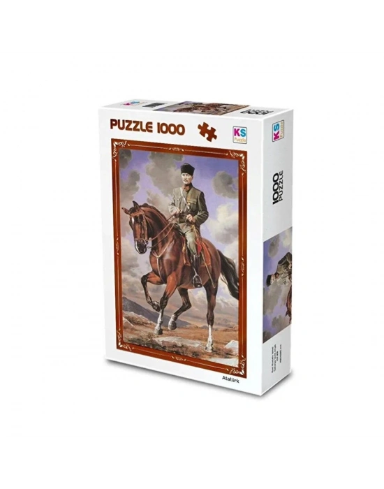 ÇOK SATAN 20726  Gazi Mustafa Kemal Sakarya Adlı Atıyla 1000 Parça Puzzle