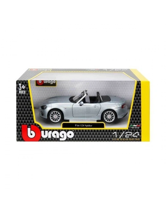 ÇOK SATAN 21083 Burago 1:24 Fiat 124 Spider Model Araba