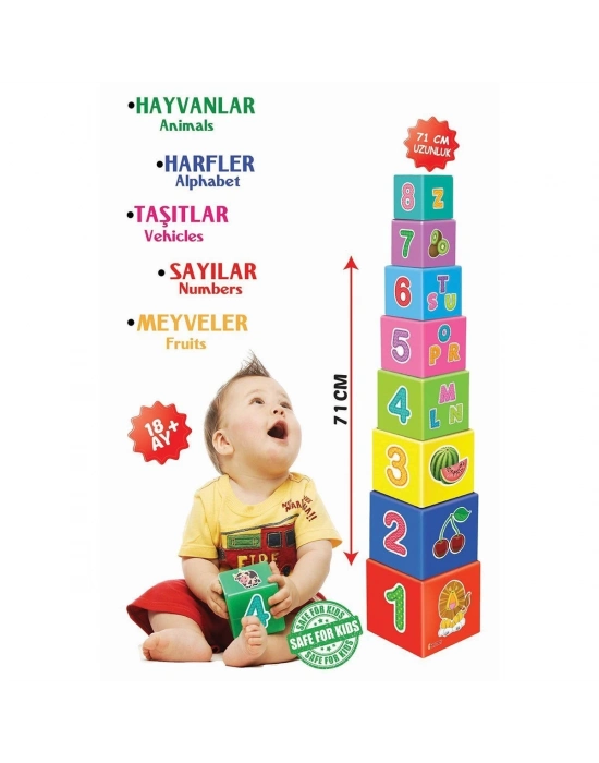 ÇOK SATAN 2137 Dıytoy, Eğitici Denge Kule Oyunu