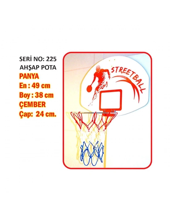 ÇOK SATAN 225 Akçiçek, Ahşap Basket Potası