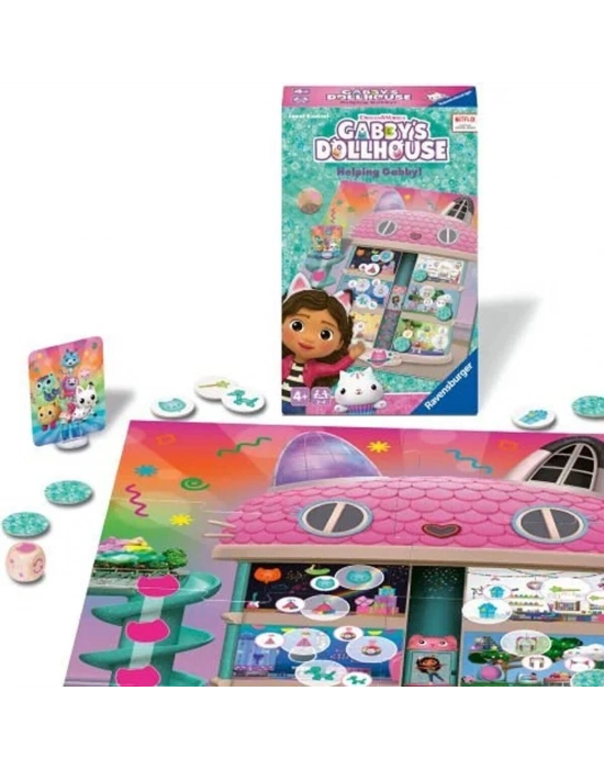 ÇOK SATAN 248100 Ravensburger - Gabbys Dollhouse - Seyahat Boy Kutu Oyunu