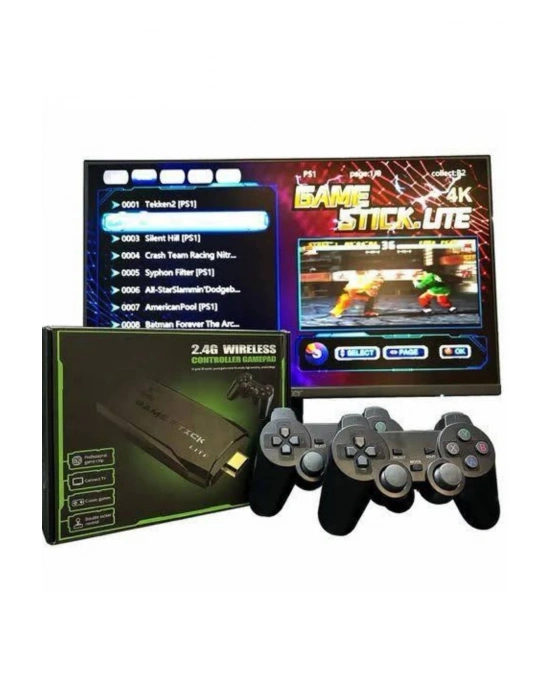ÇOK SATAN 2.4g Uyumlu Kablosuz Çift Kol Atari Retro 20000 Oyun Game Stick